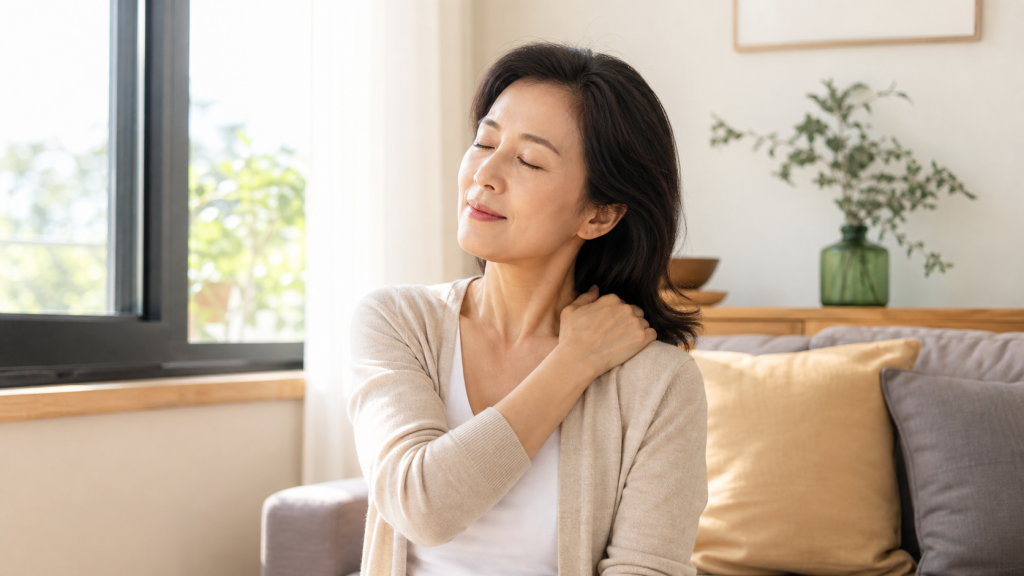 【肩颈健康案例】低头久了肩颈不舒服，家人连续记录阶段变化
